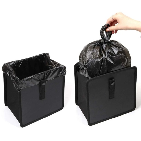 1Pc Foldable Car Hanging Trash Can - Picture 2 of 8